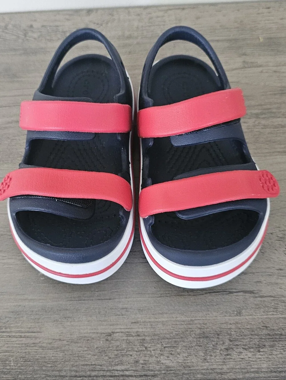 Crocs Kids Crocband Red Blue Toddler Boy Size C 9 Sandals